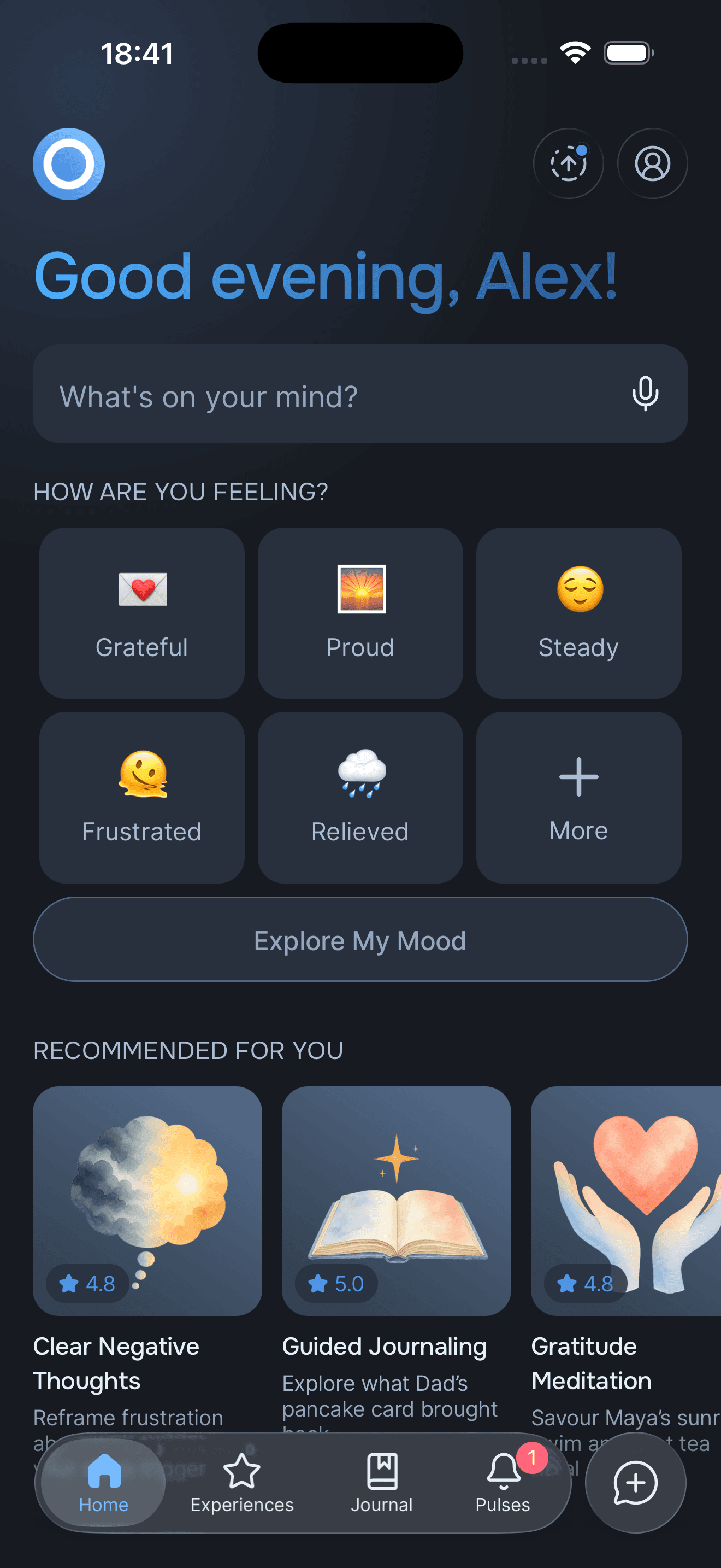 Onsen app homepage showing personalized coaching