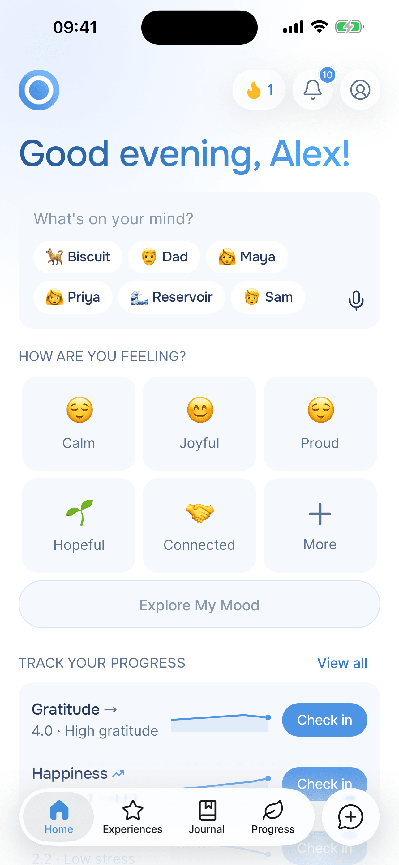 Onsen app homepage showing personalized coaching