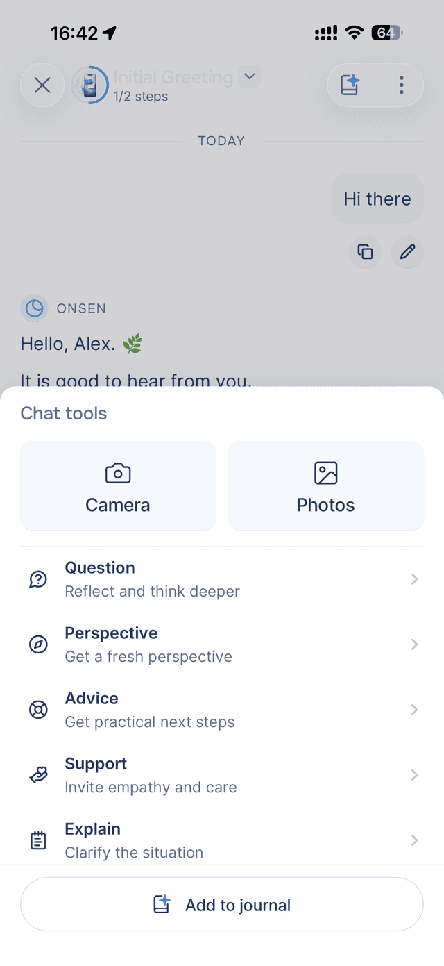 AI Prompts in the Chat tools sheet