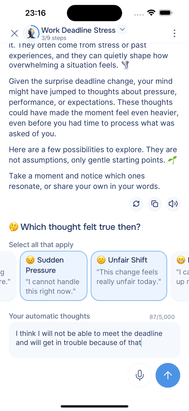 Select cards and add your own thoughts