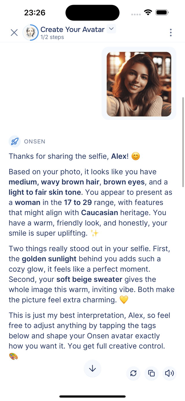 AI describes your photo