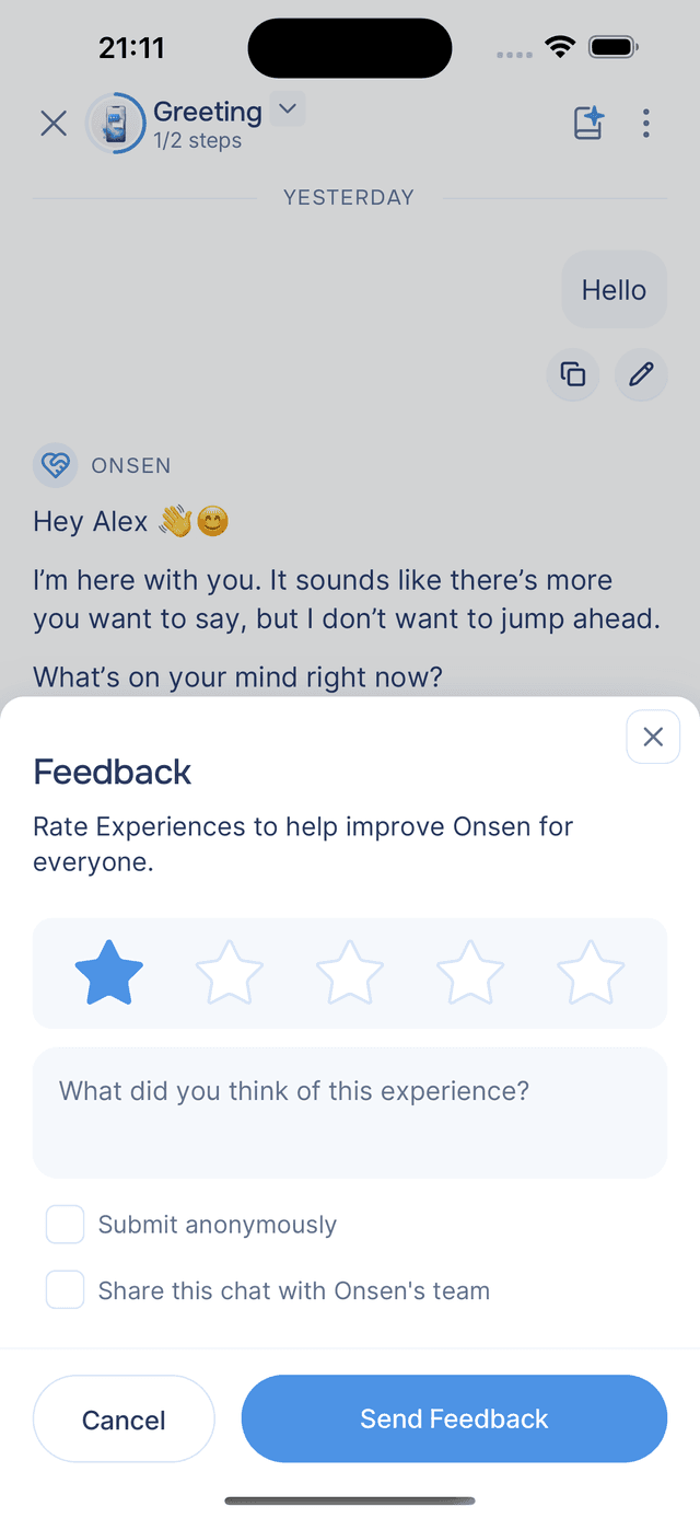 Adjusting your rating