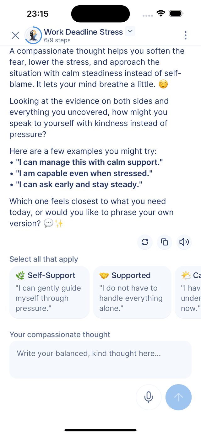 Choosing a compassionate thought