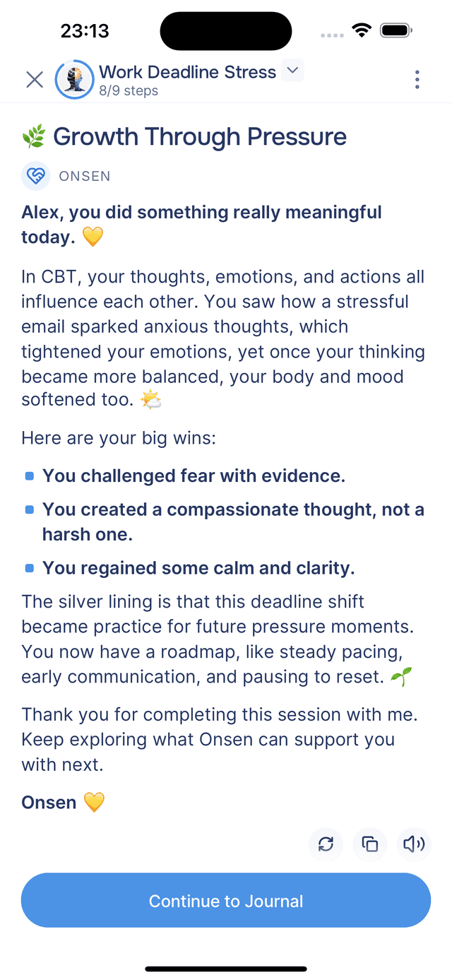 Key insights from the experience