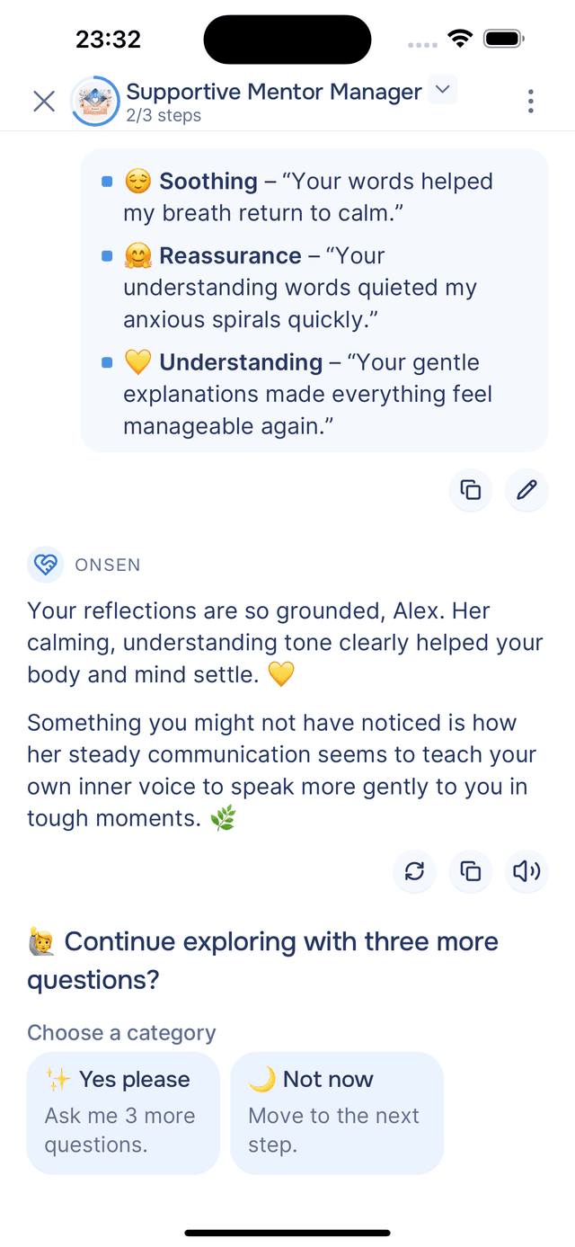 Choosing to continue or move on