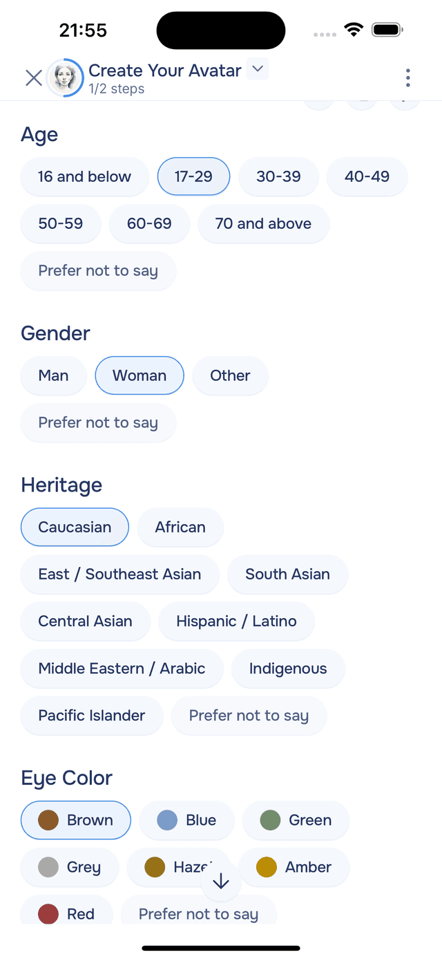 Editing age, gender, and heritage tags
