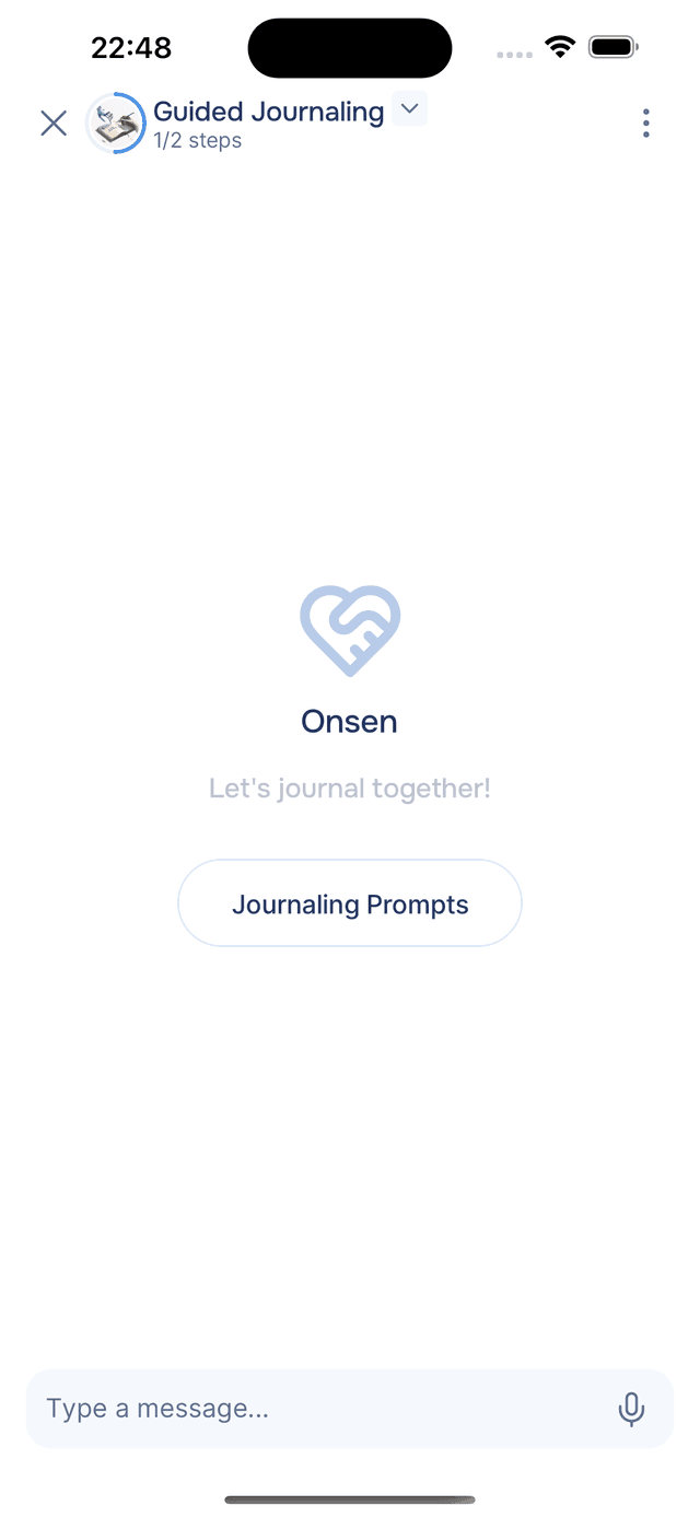 Starting a Guided Journaling experience