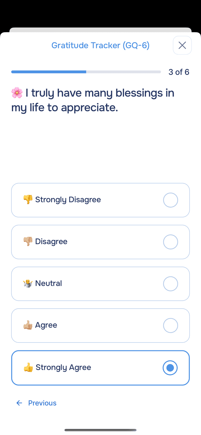 Answering a GQ-6 statement