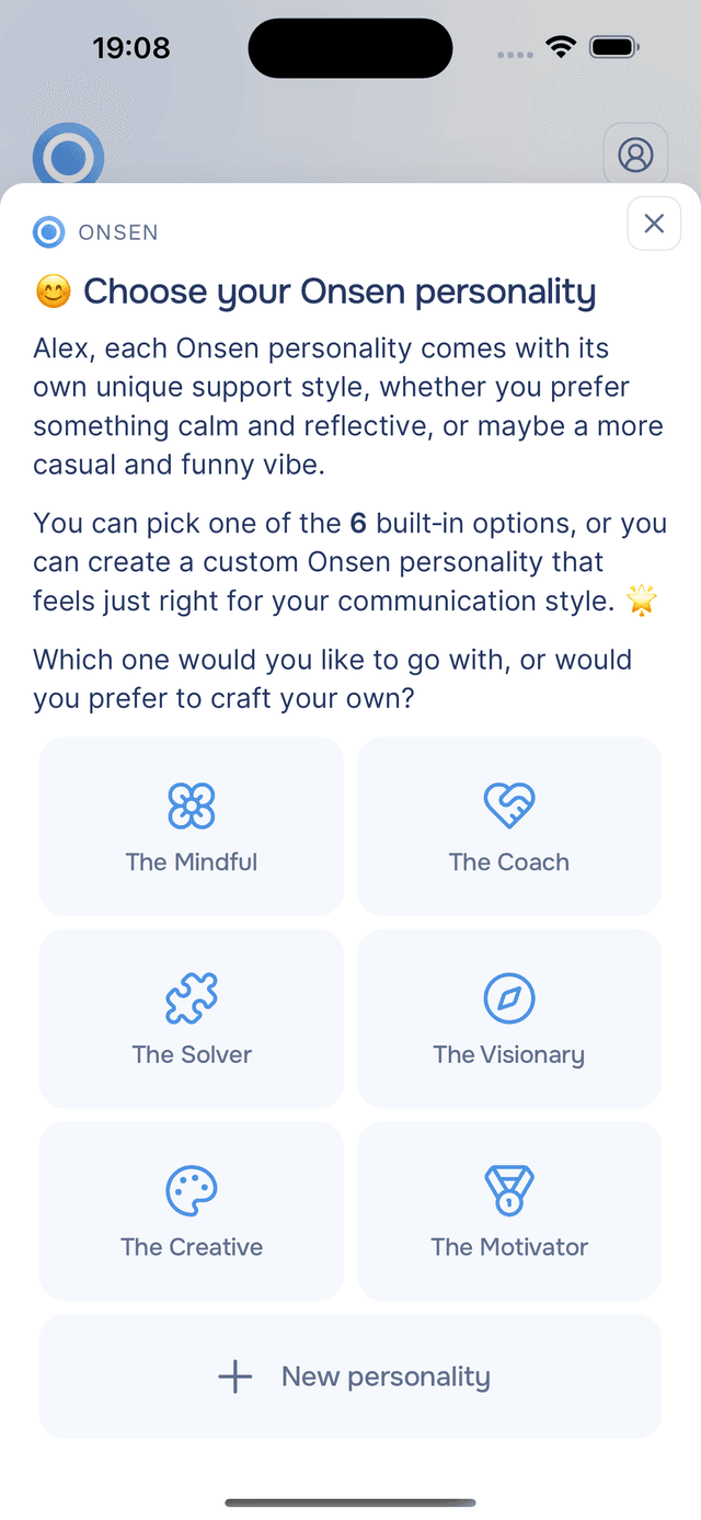 Browse the six personalities