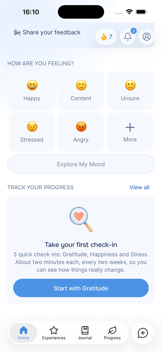 Take your first check-in