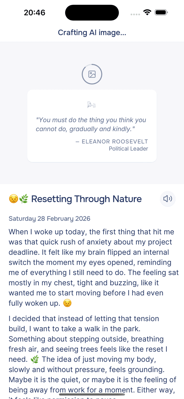 Quote appears while image loads