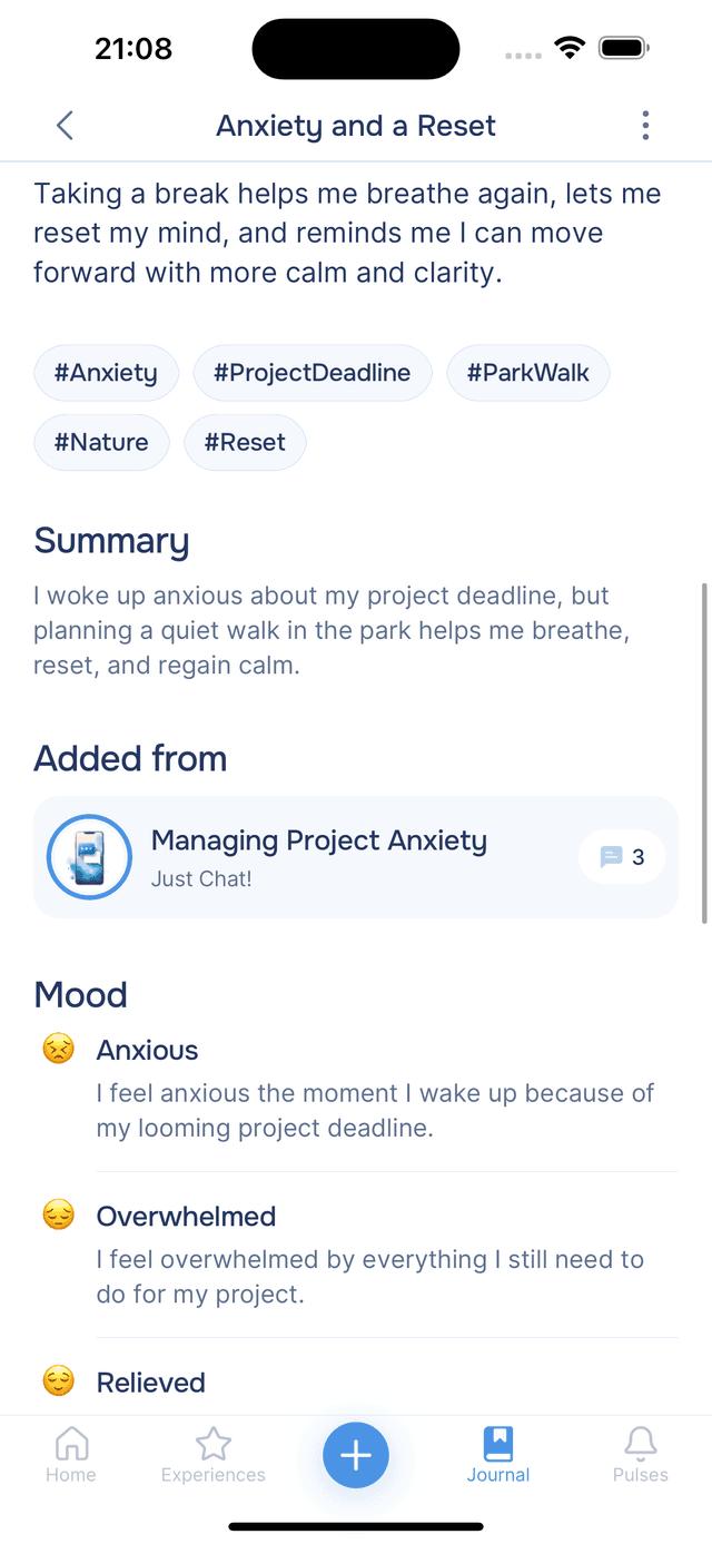 Hashtags, summary, and mood analysis