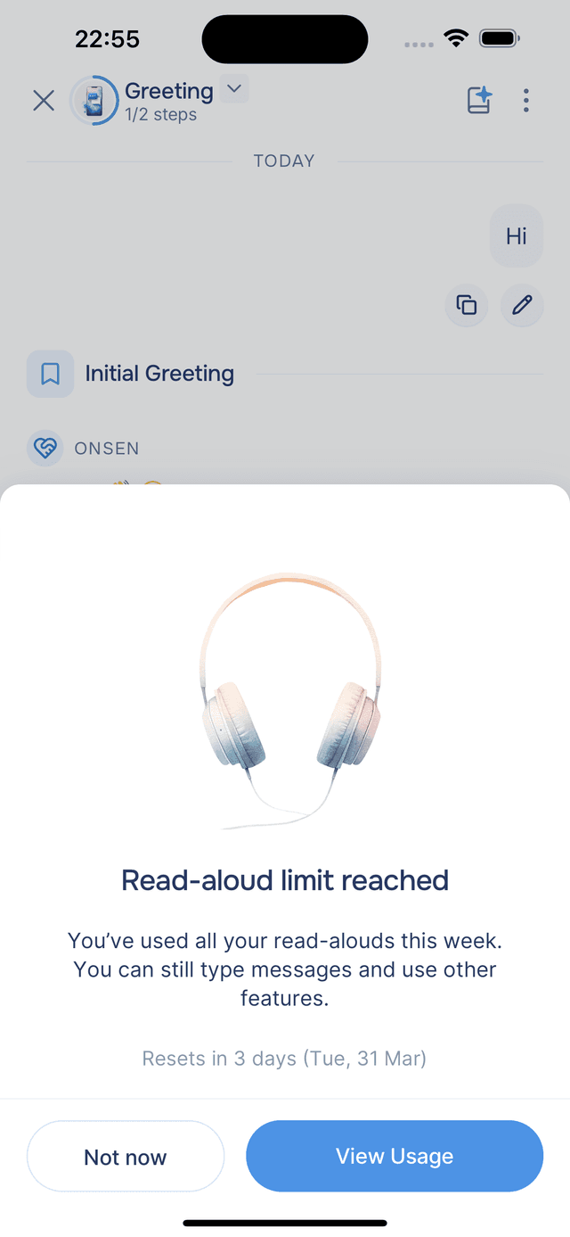 Read Aloud limit reached