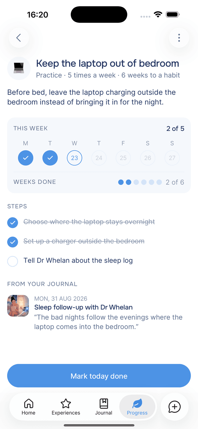 Two weeks done, two days into the third