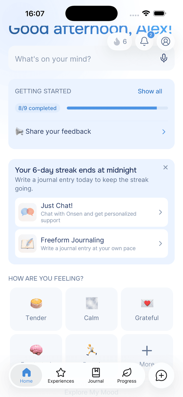 Two ways to keep a streak, one tap each