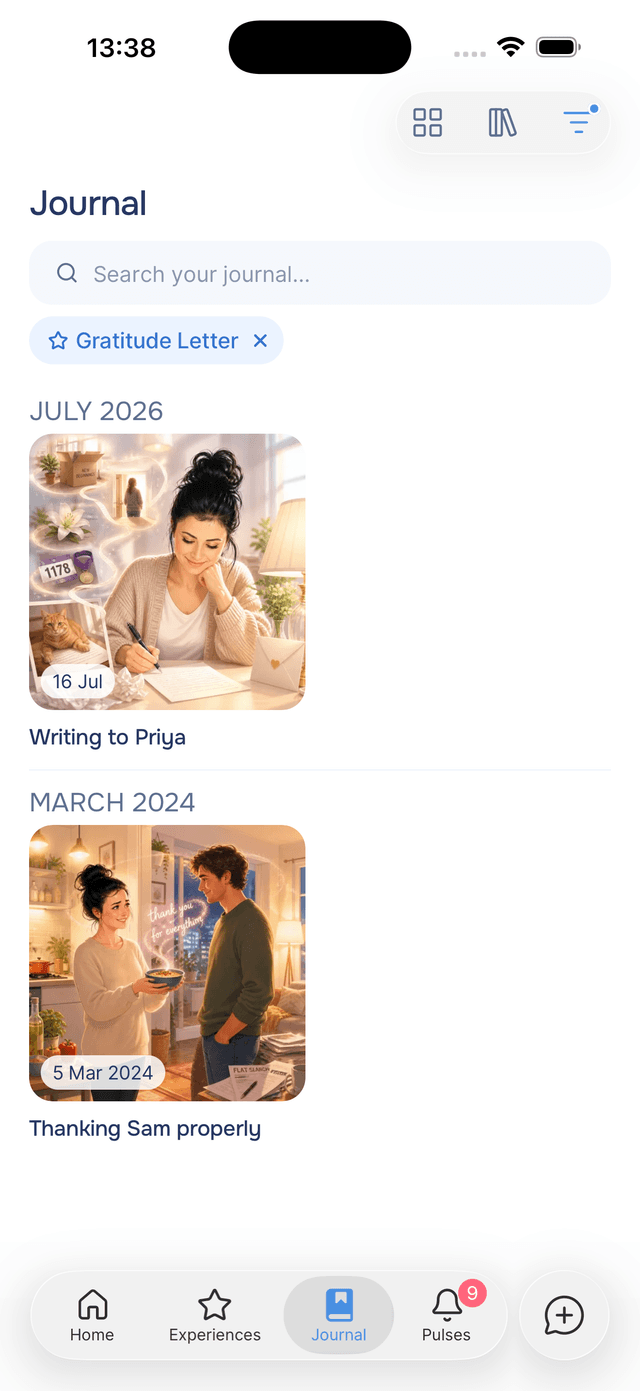 Active filters stay visible, one tap to drop