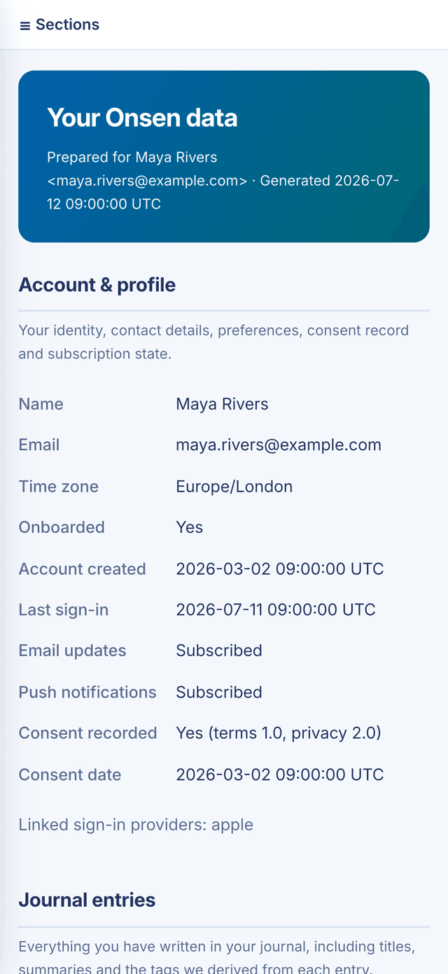Your data as a browsable web report