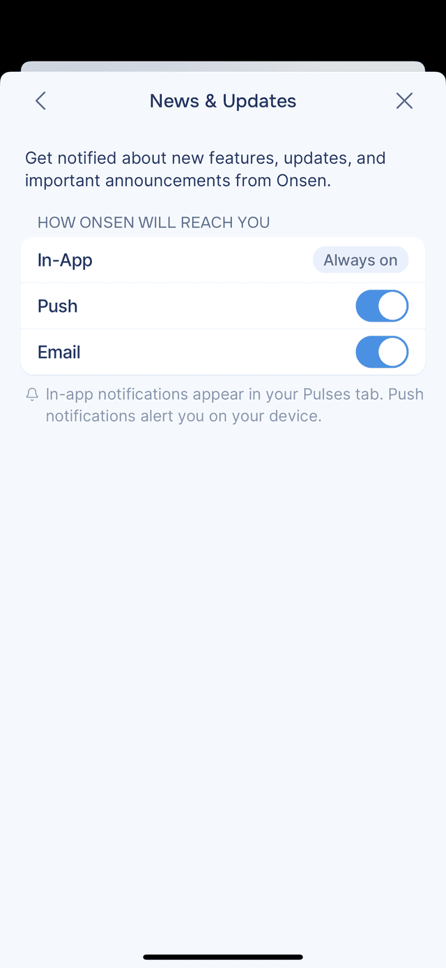 News & Updates channels